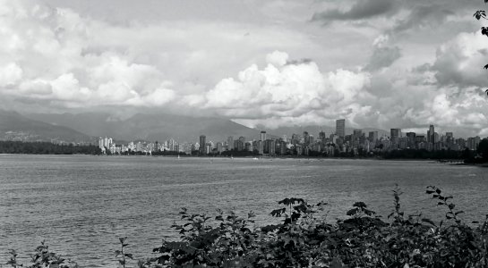 Downtown Vancouver across the Ocean