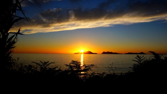 Sunset in Portiño photo