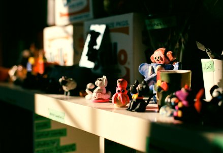 Clay Sculptures in Sunlight