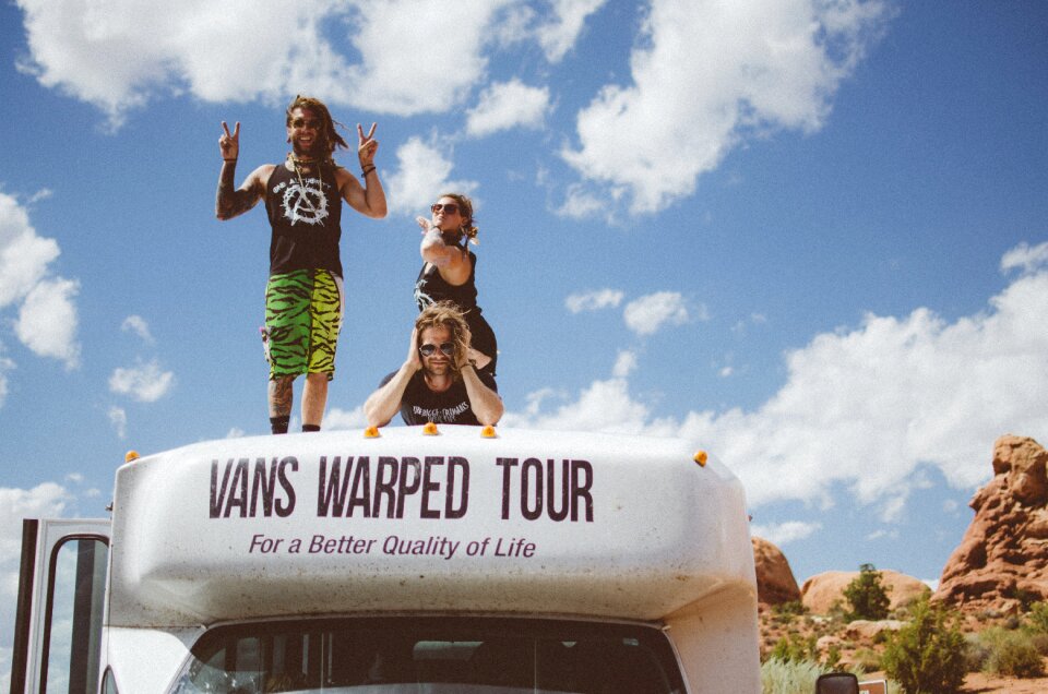 Warped tour vans bus