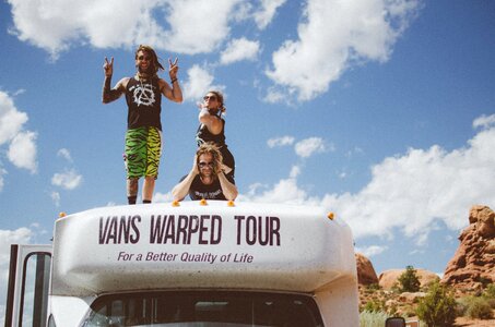 Warped tour vans bus