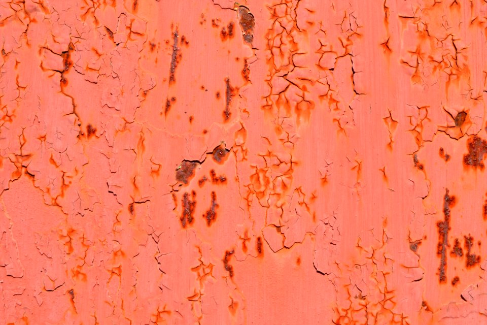 sheet with rust stains