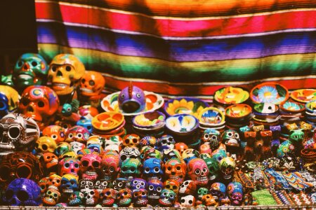 Day of the dead mexico brown art