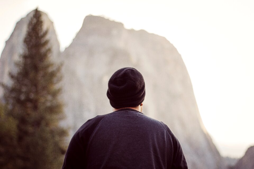 Landscape looking male