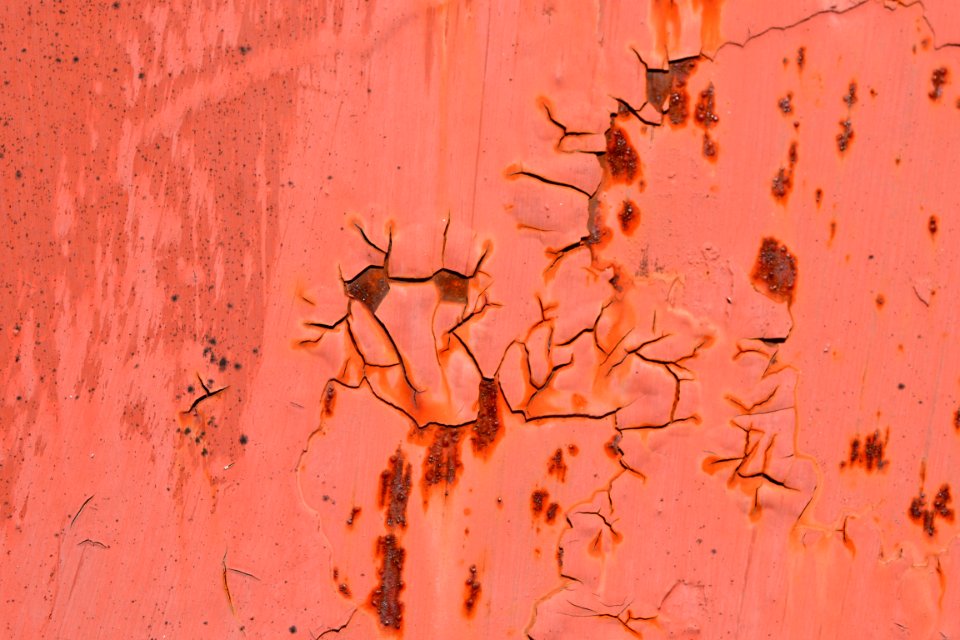 sheet with rust stains