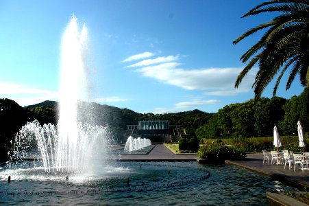 Fountain in the villa photo