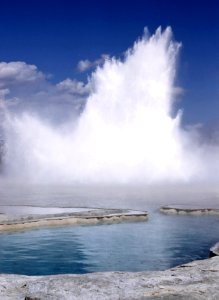 Morning Geyser erupting (~1958)