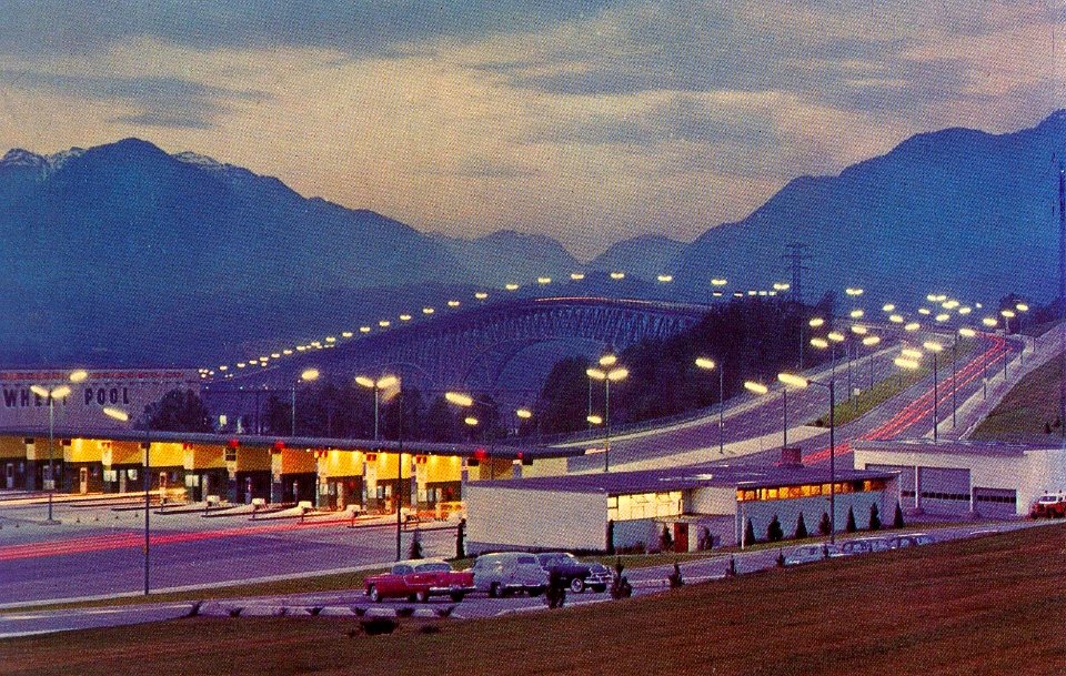 Postcard: Second Narrows Bridge, 1961