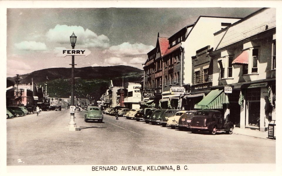 Postcard: Kelowna, BC, 1949