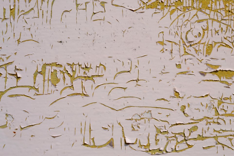 Cracked paint