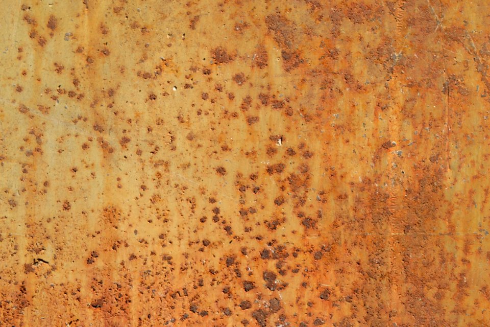 sheet with rusted surface