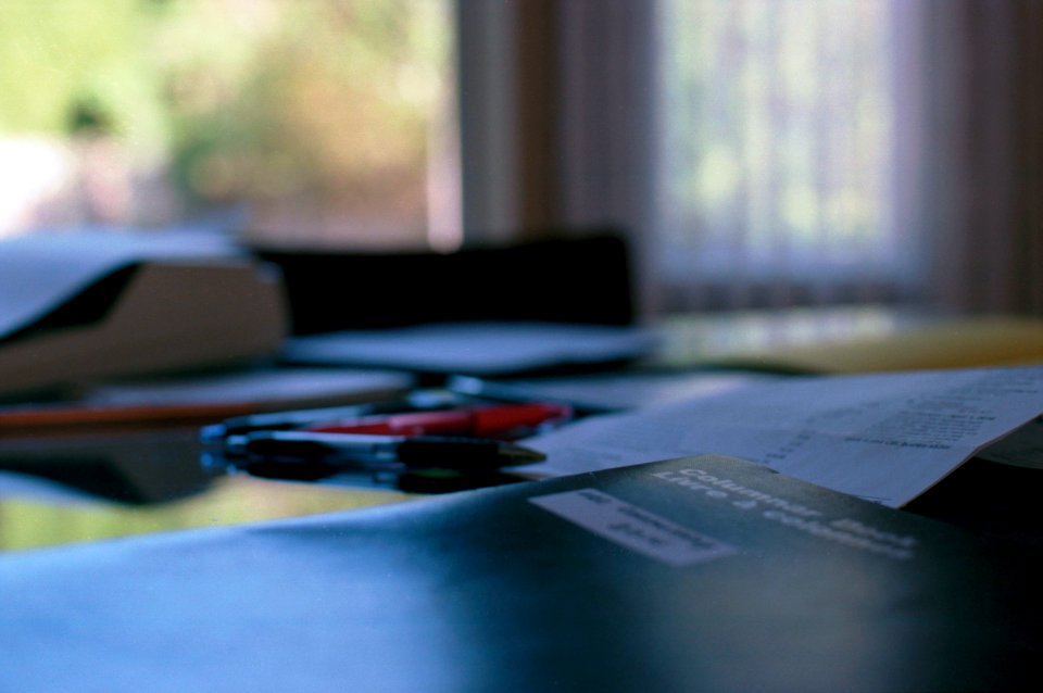 Accounting Books on desk