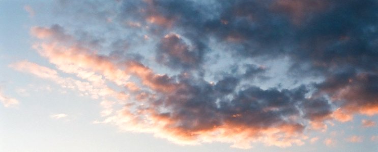 pink clouds sunset