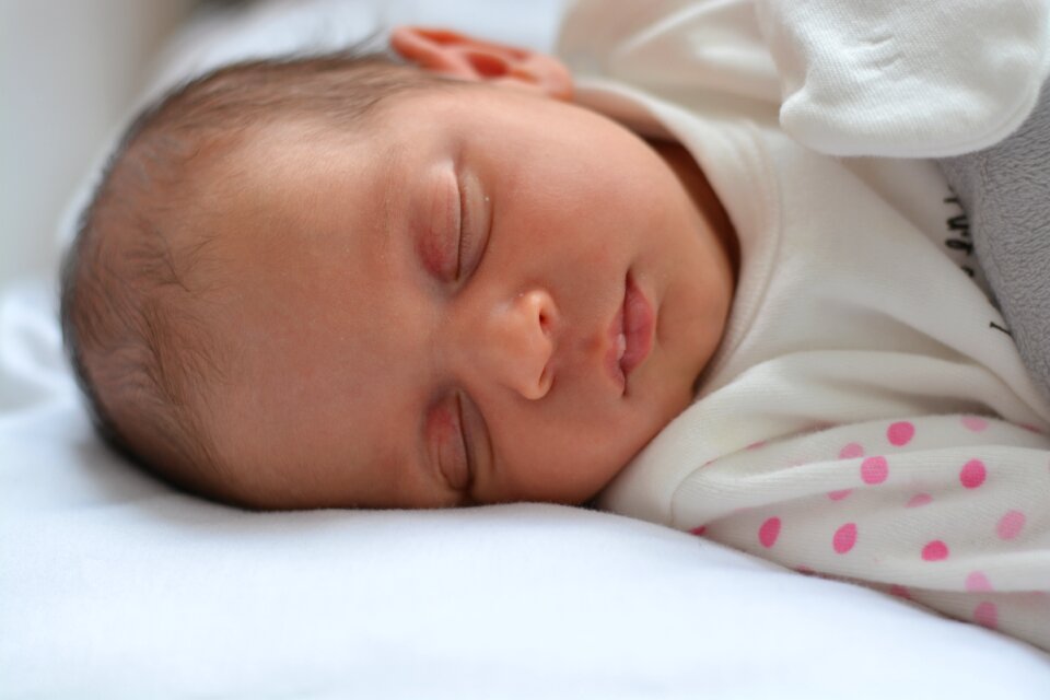 Smiley baby portrait