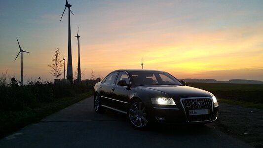 Automotive black evening photo