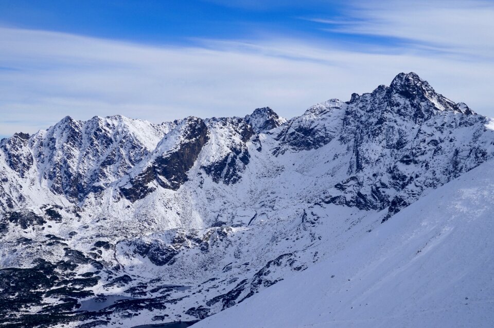 Tatry white landscape