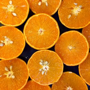 Half fruit orange fruits