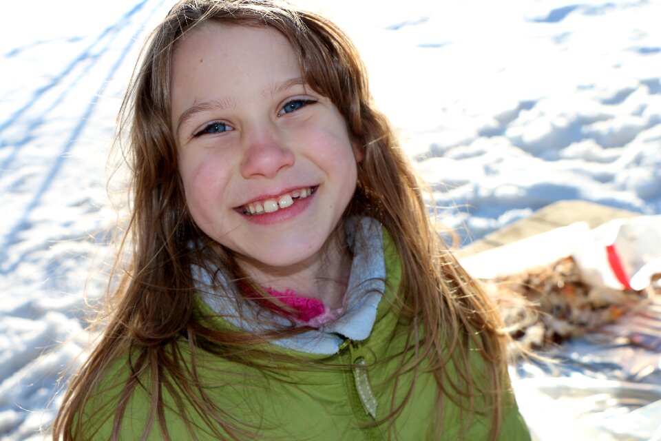 Young female happy