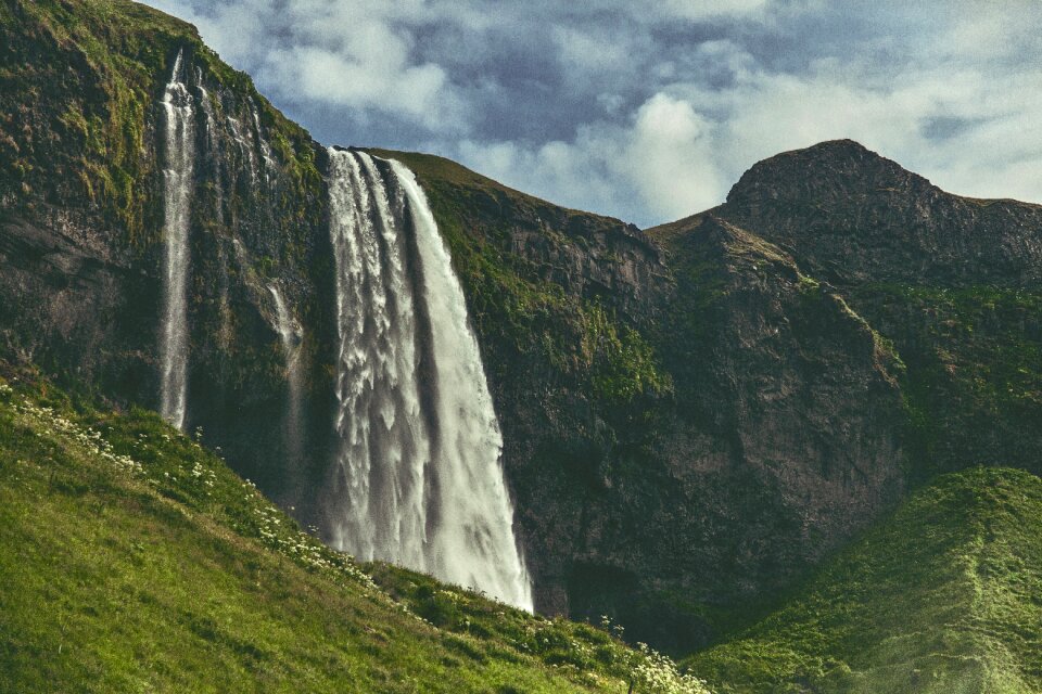 Cascade water landscape