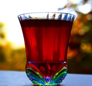 Cordial red liquid party