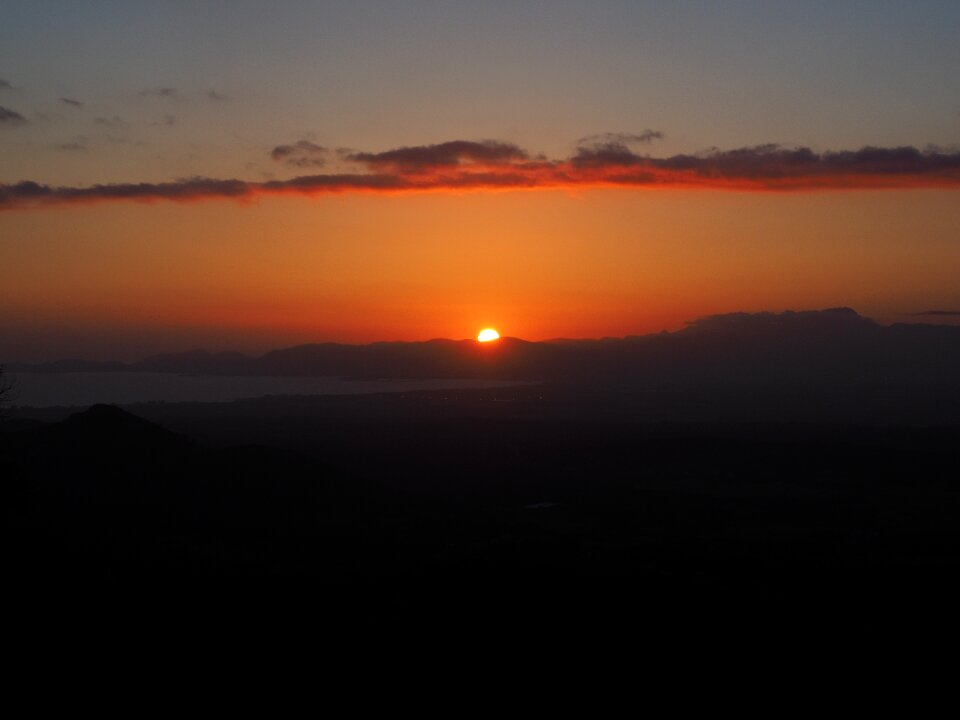 Solar disk fireball sun