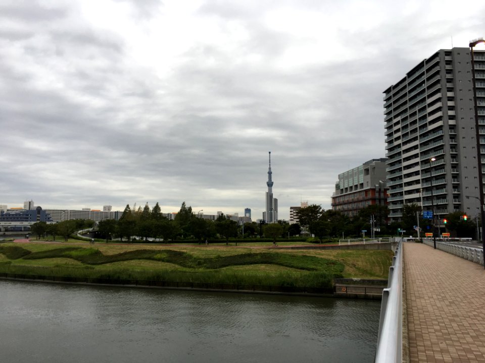 Sumida River in Minamisenju, Arakawa-ku, Tokyo 1