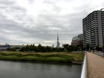 Sumida River in Minamisenju, Arakawa-ku, Tokyo 1