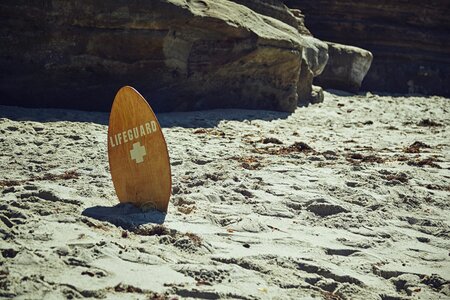 Wooden safety swimming photo