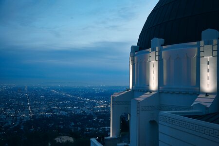 Cityscape evening panorama