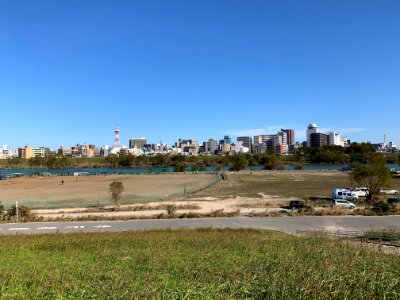 Edogawa River in Higashikanamachi, Katsushika-ku photo