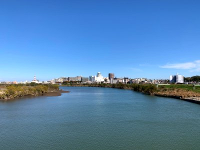 Edogawa River in Higashikanamachi, Katsushika-ku photo