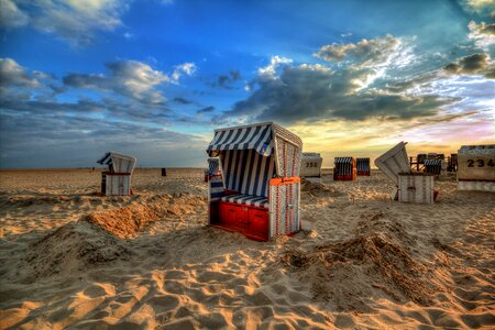 Sand coast north sea photo