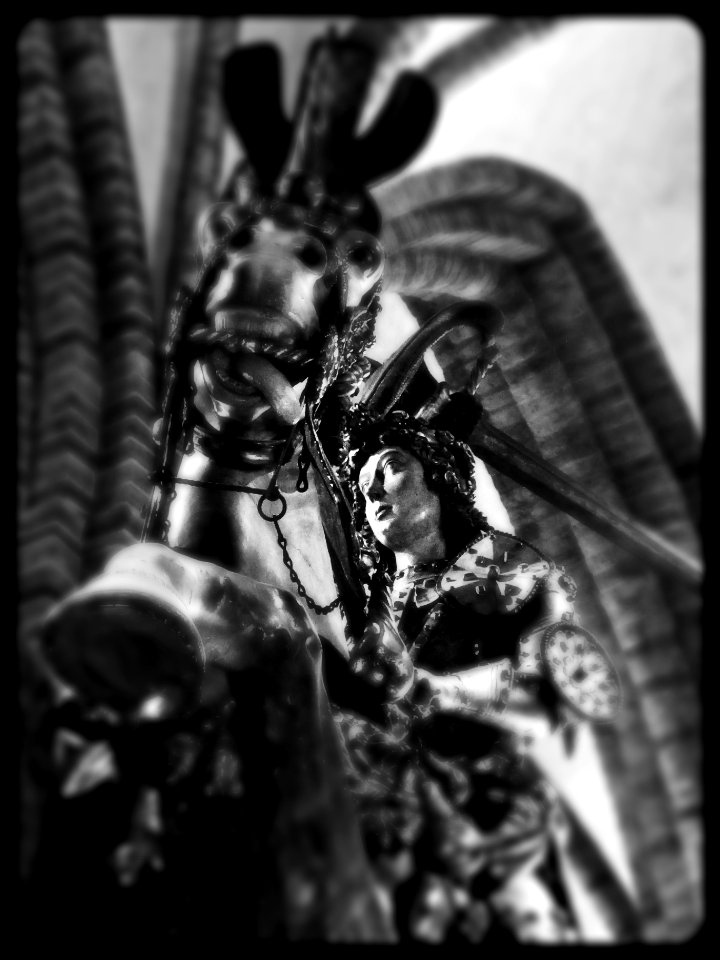 St George on his horse in Storkyrkan Church, Gamla Stan, Stockholm, Sweden