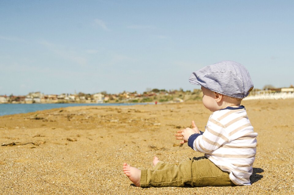 Sand beach childhood