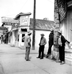 Sheridan, WY outside the Mint Bar in 1945