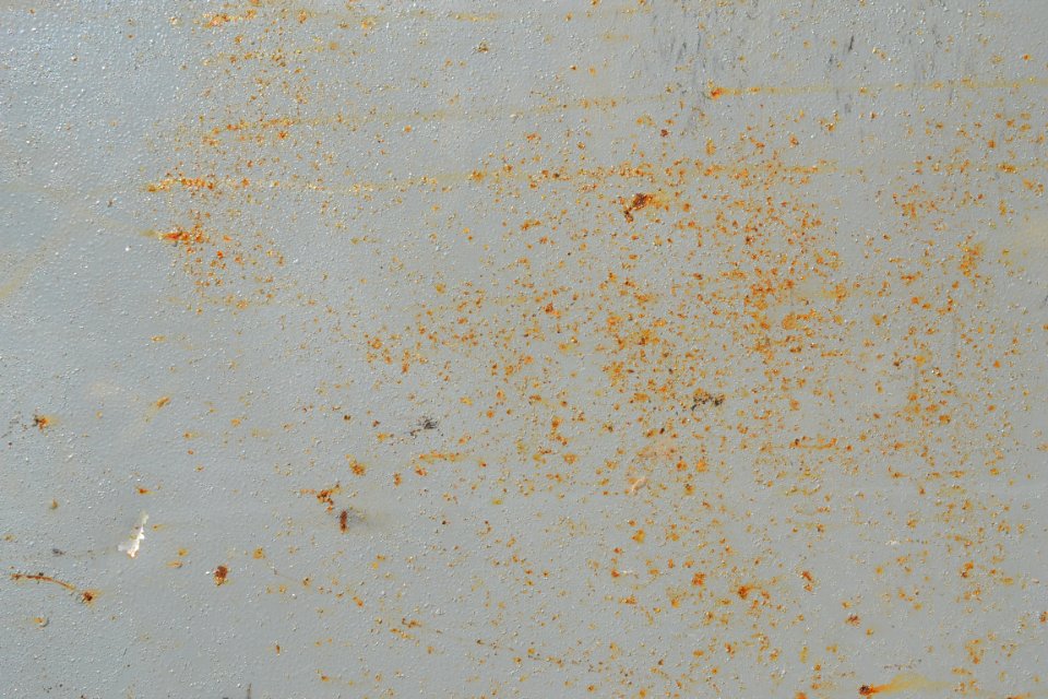 sheet with rusted surface