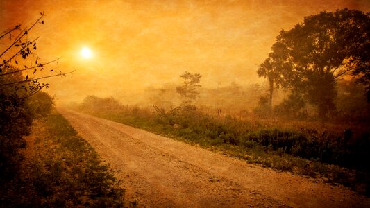 Dawn rural destination