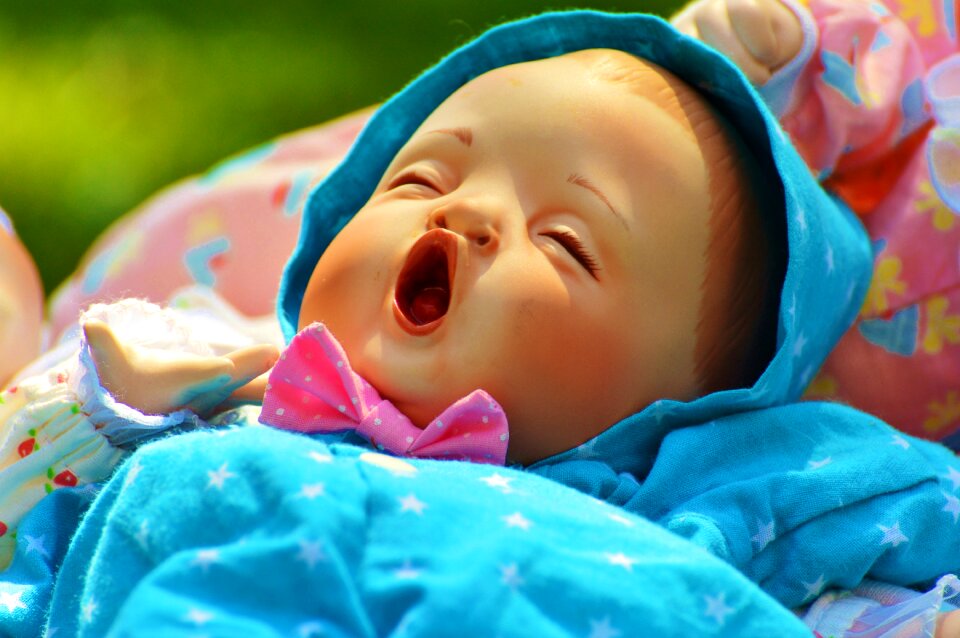 Eyes closed peaceful cute