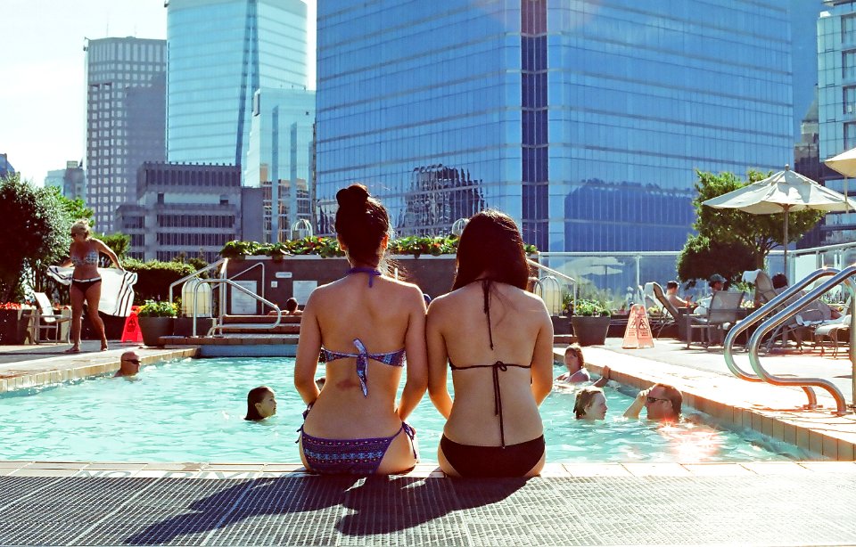 Sitting by the Pool