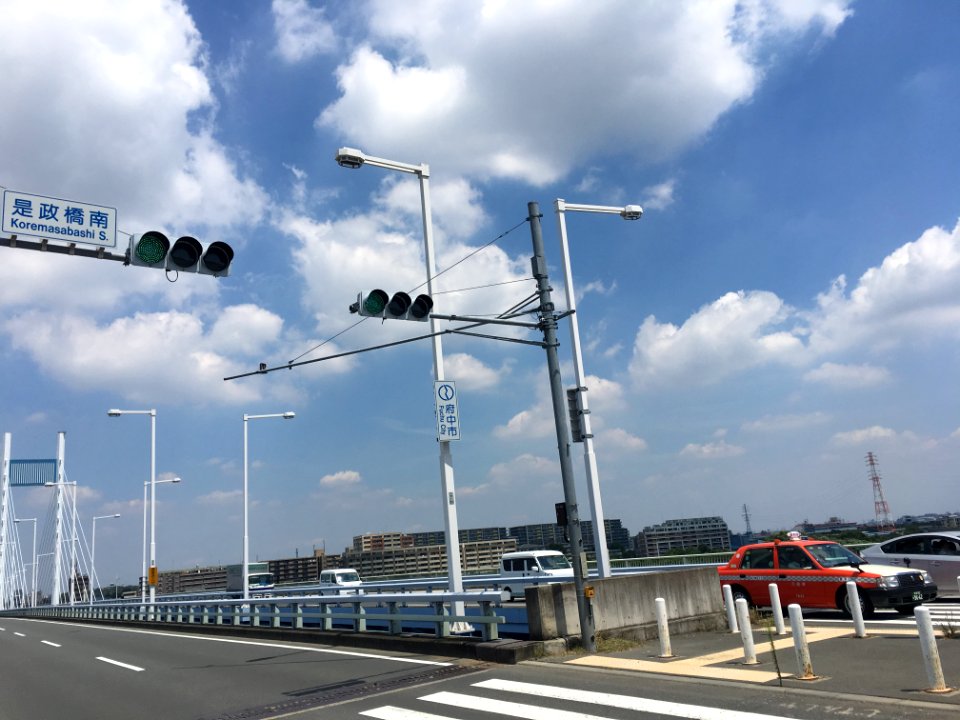 Tama River in Koremasa, Fuchu-shi
