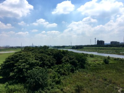 Tama River in Koremasa, Fuchu-shi