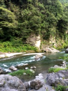 Tama River in Mitakehoncho, Ome-shi, Tokyo
