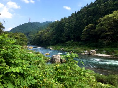 Tama River in Sawai, Ome-shi, Tokyo