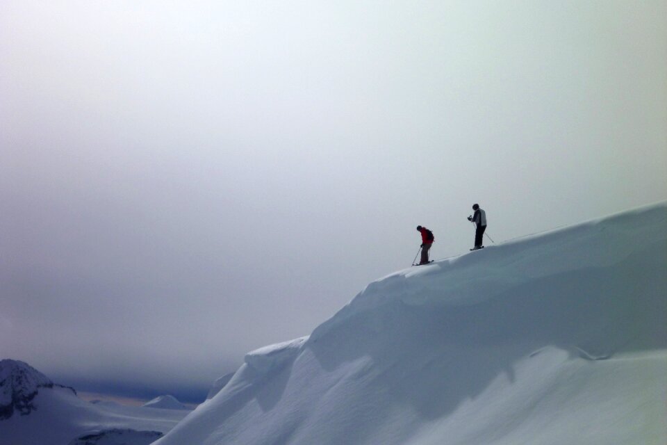 Mountain alpine skiing nature