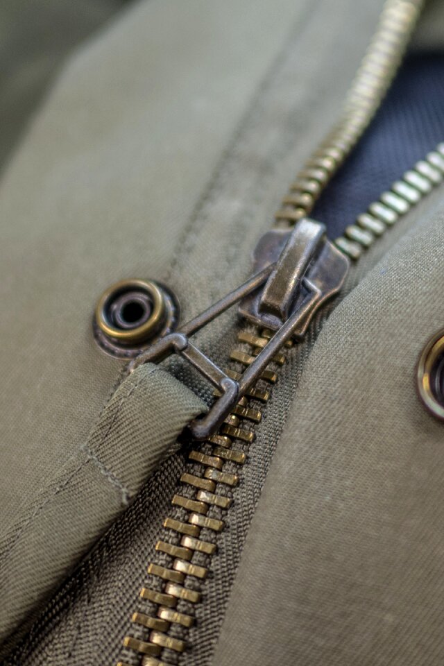 Detail jacket olive