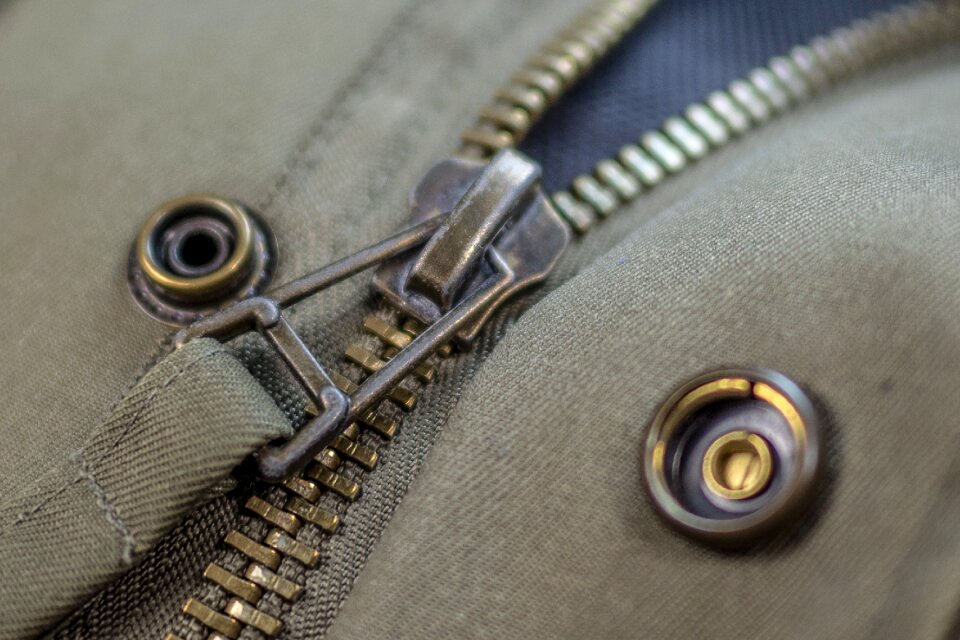 Detail jacket olive