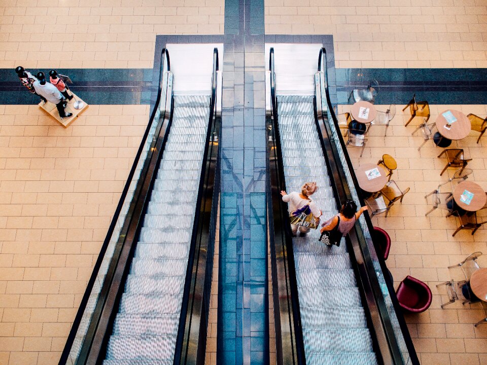 Stairs tables retail photo