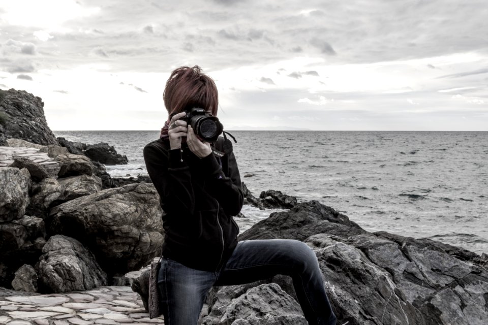 Photographer in action