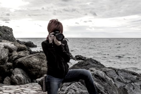 Photographer in action