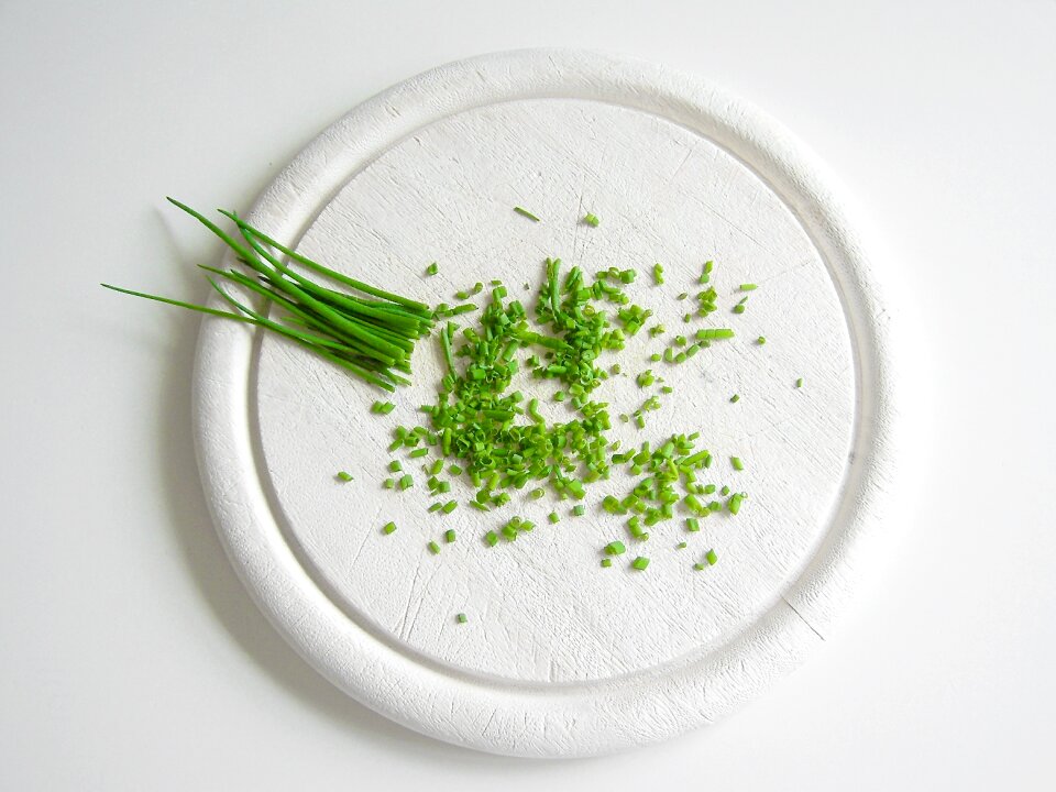 Vegetables chives still life